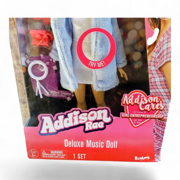 Addison Rae Deluxe Music Fashion Doll, Bring Addison Rae to Life New In Box - Picture 3 of 8